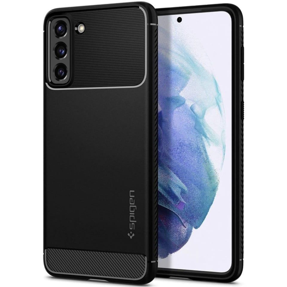 OUTLET: Etui Spigen Rugged Armor Galaxy S21 5G, czarne