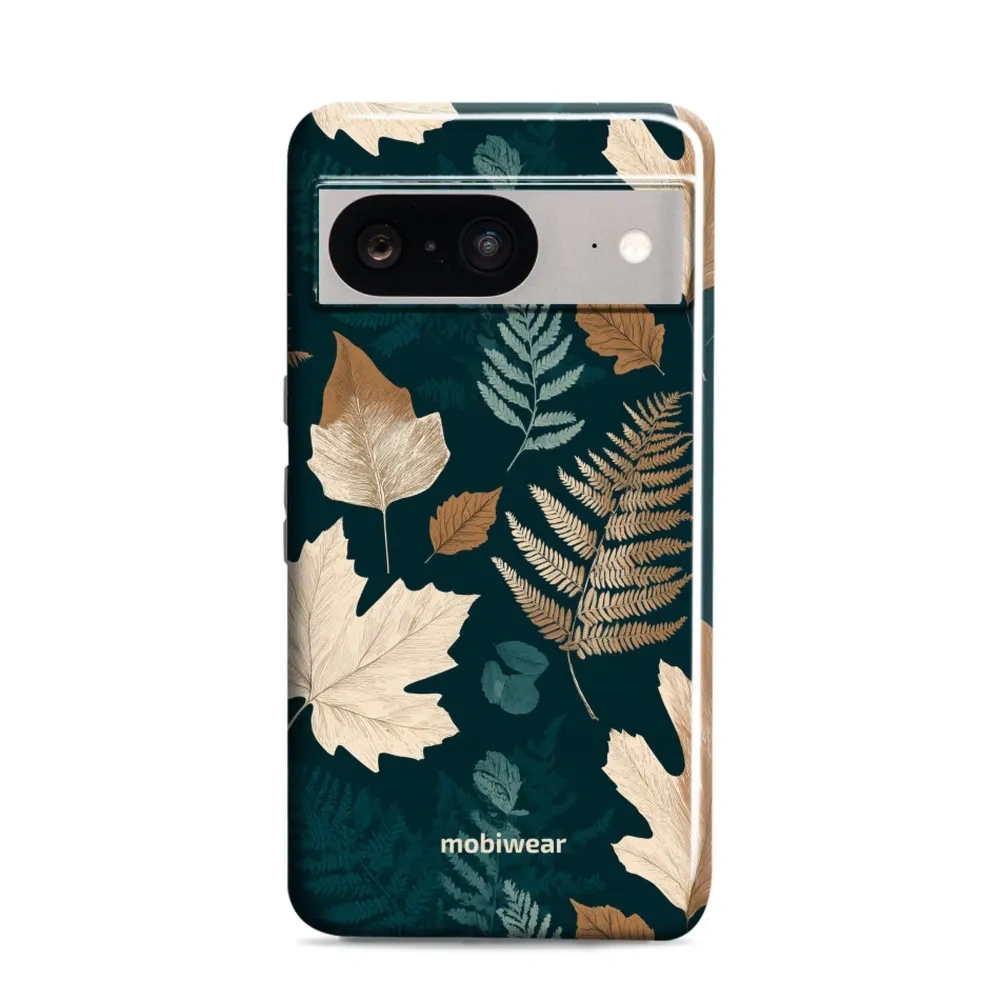 Etui ochronne do Google Pixel 8, Mobiwear Elite Pro, zielnik z liści i paproci
