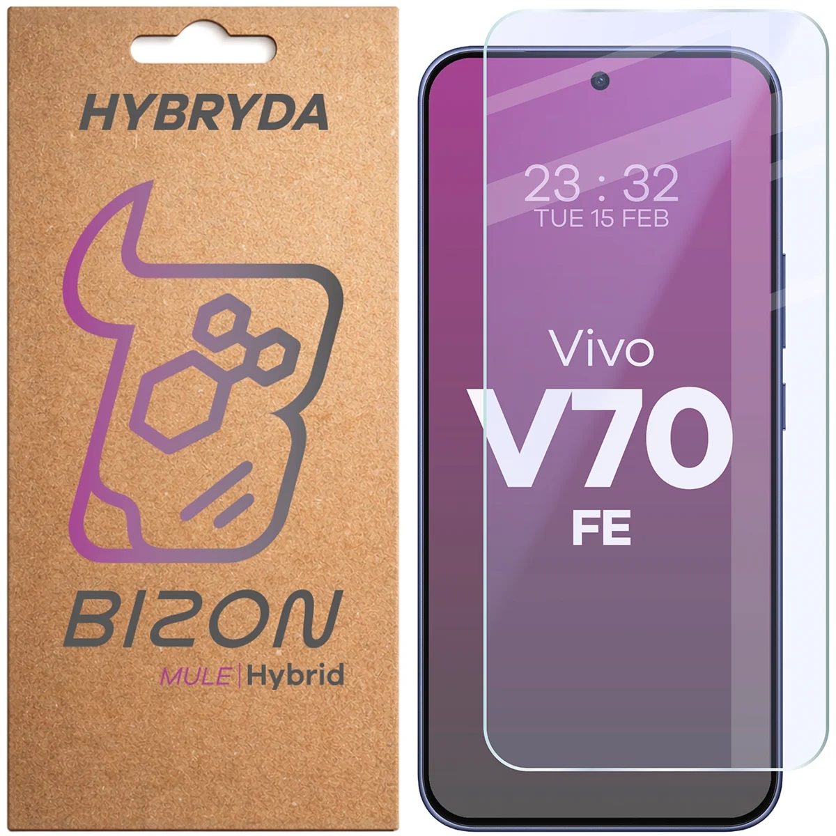 Elastyczne szkło hybrydowe Bizon Hybrid Mule do Vivo V70 FE 5G
