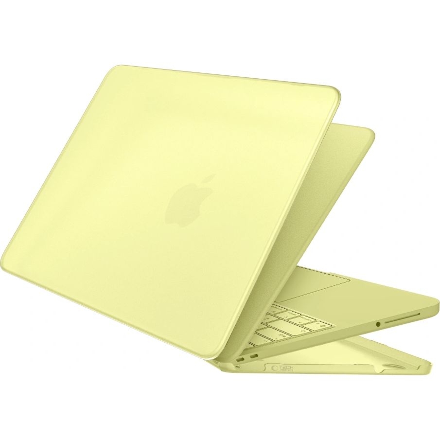 OUTLET: Etui ochronne Tech-Protect Softshell do MacBook Neo 13″ A18 Pro 2026, matowe półprzezroczysto-żółte