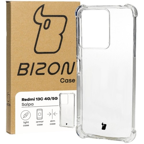 Image of Elastyczne etui Bizon Case Salpa do Xiaomi Redmi 13C 5G, przezroczyste