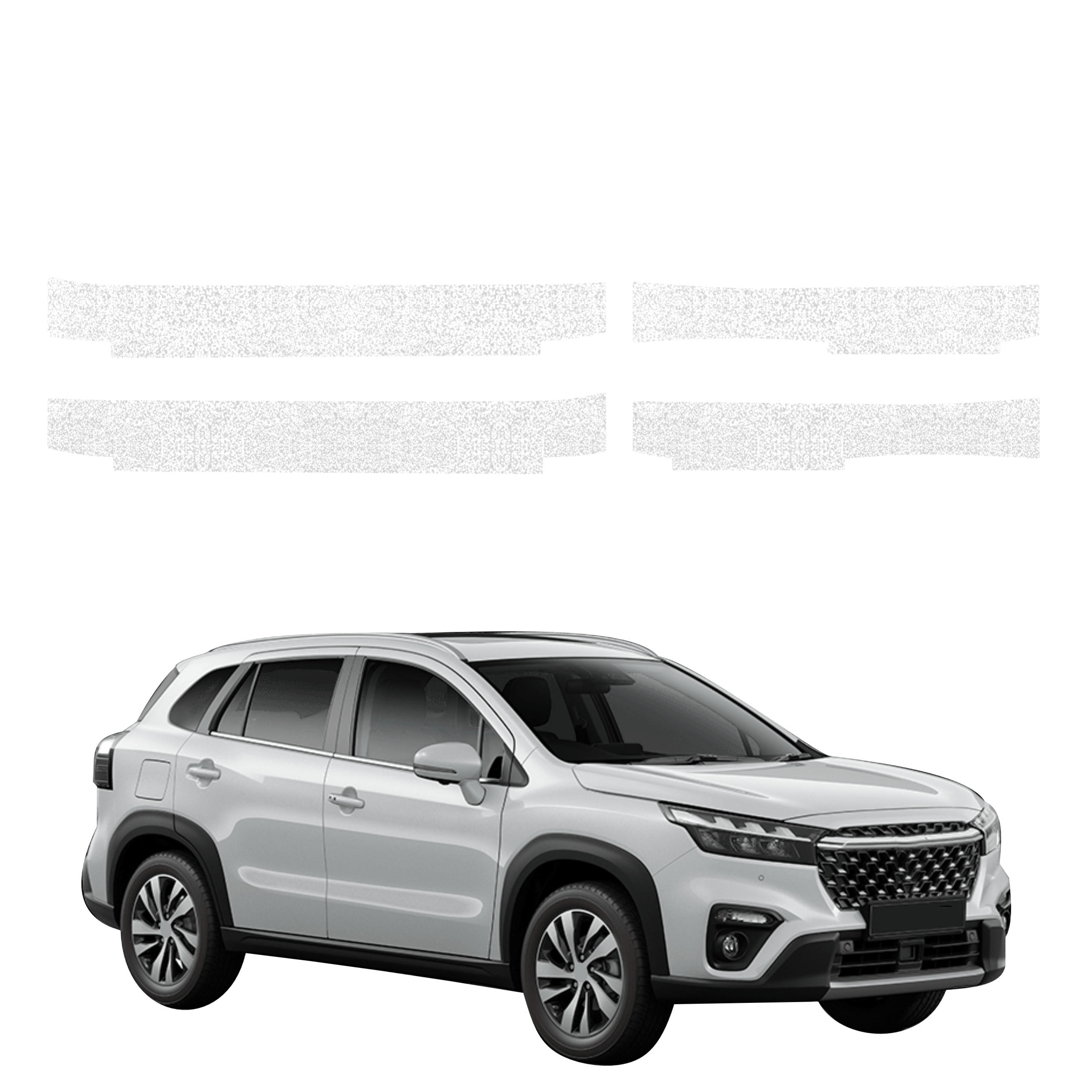 4w1 Biała powłoka techniczna Grizz Protector na progi Suzuki S-Cross (2021-2026)