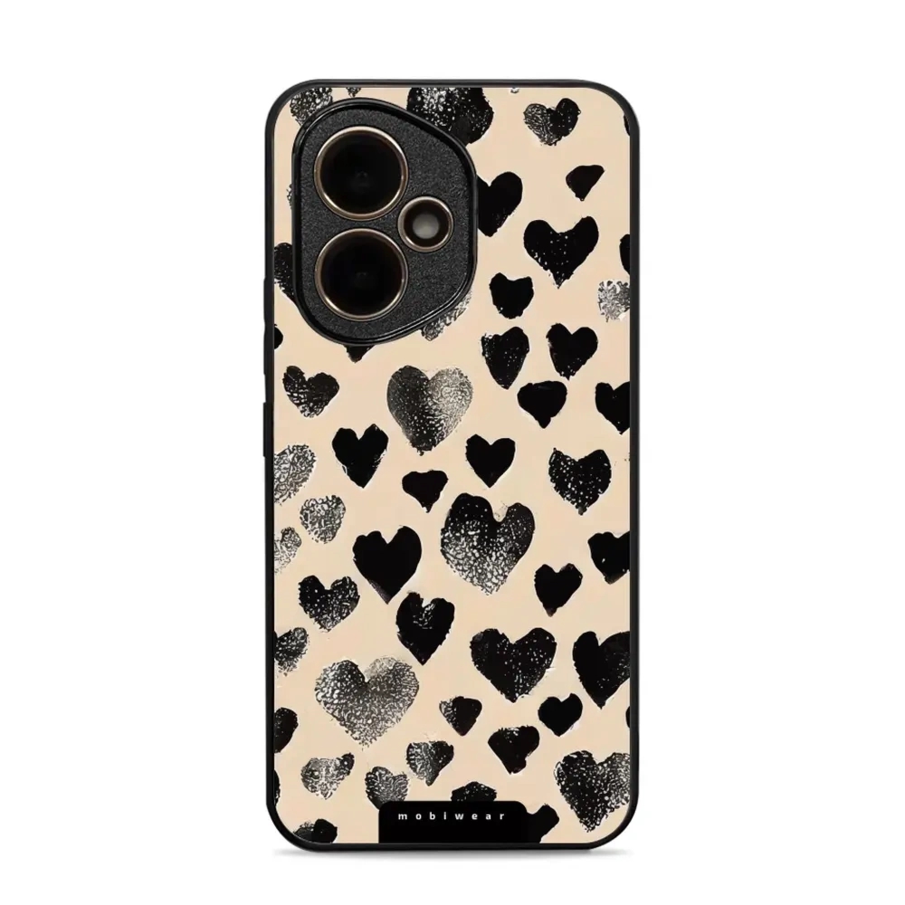 Etui ochronne do Honor 400 5G, Mobiwear Glossy Case, beżowa miłość
