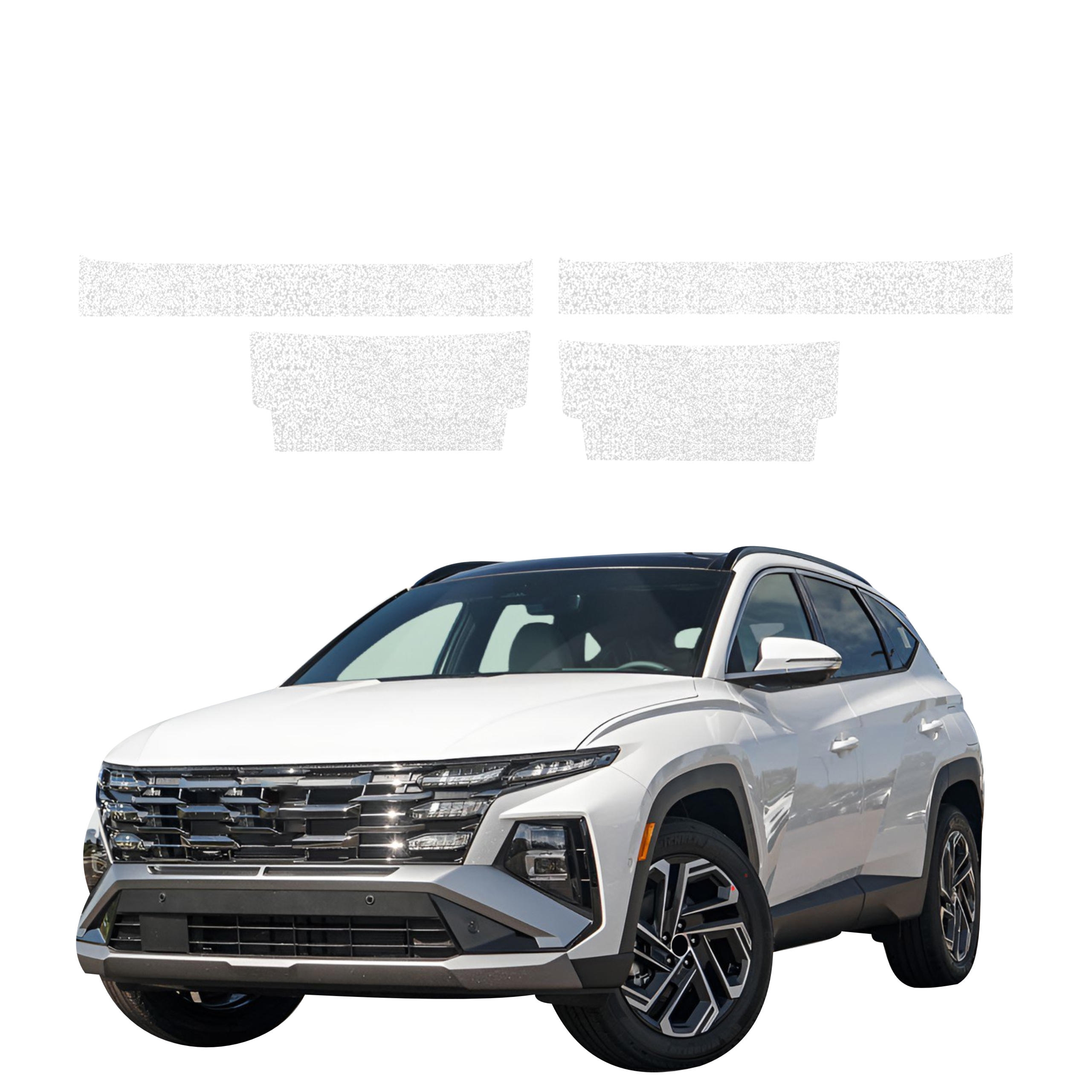 4w1 Biała powłoka techniczna Grizz Protector na progi Hyundai Tucson Facelift (2024-2026)