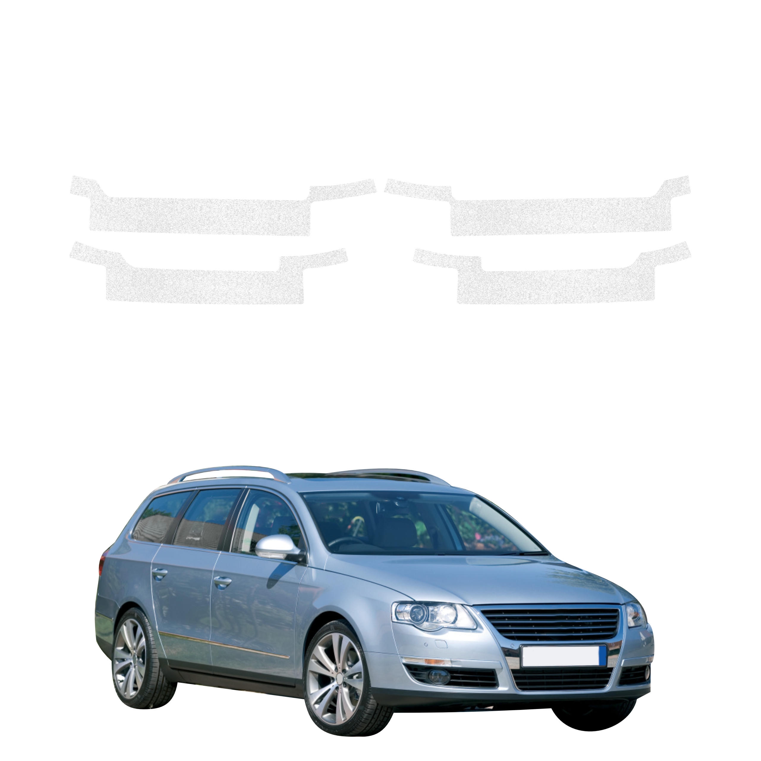 4w1 Biała powłoka techniczna Grizz Protector na progi Volkswagen Passat B6 Variant (2005-2010)