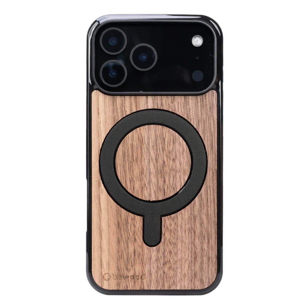 Drewniane etui do iPhone 17 Pro Max, Bewood Orzech Amerykański MagSafe