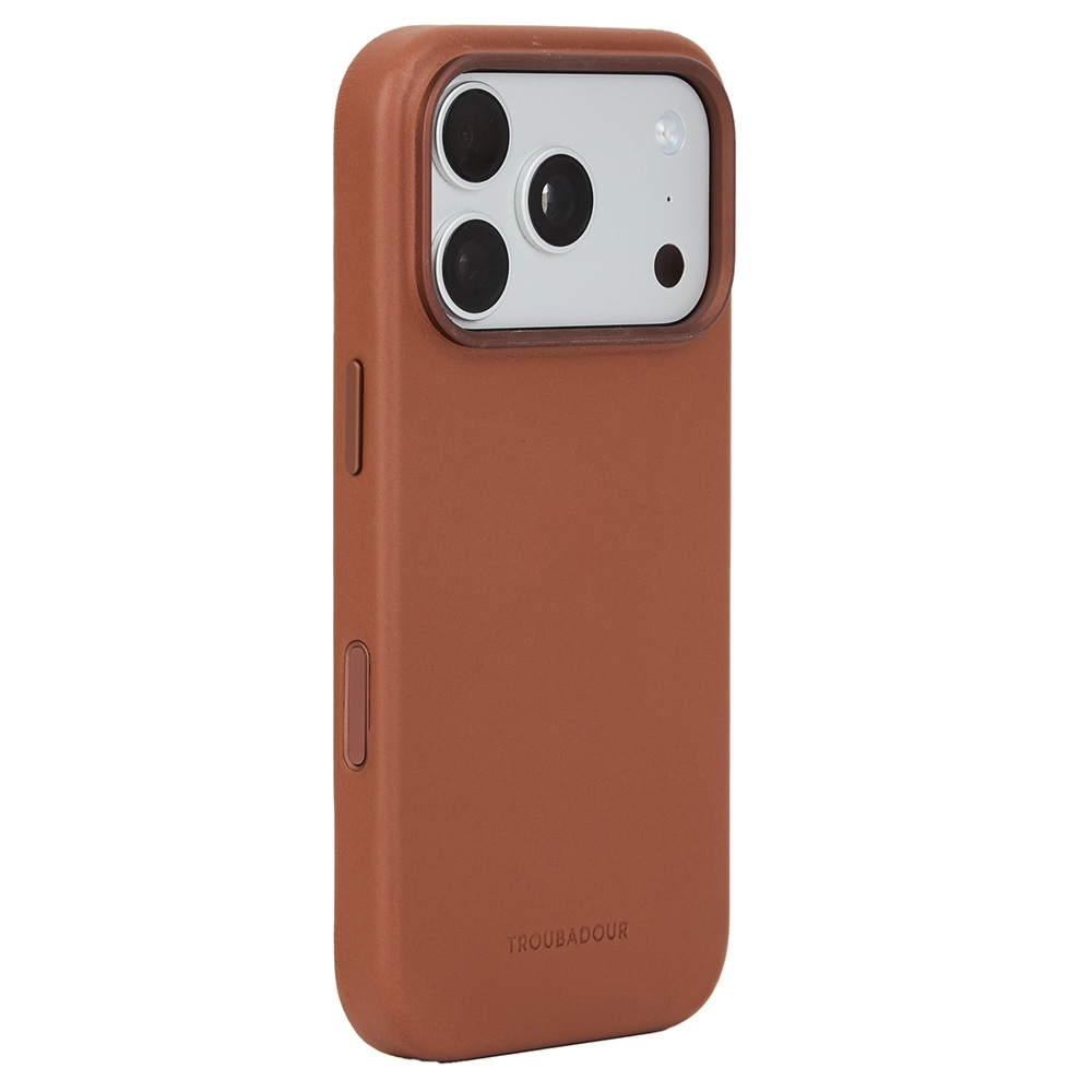 Etui Troubadour Full Leather Case do MagSafe do iPhone 18 Pro, brązowe