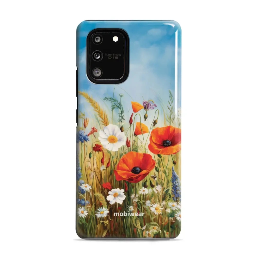 Etui ochronne do Galaxy S10 Lite, Mobiwear Elite Pro, łąkowe kwiaty