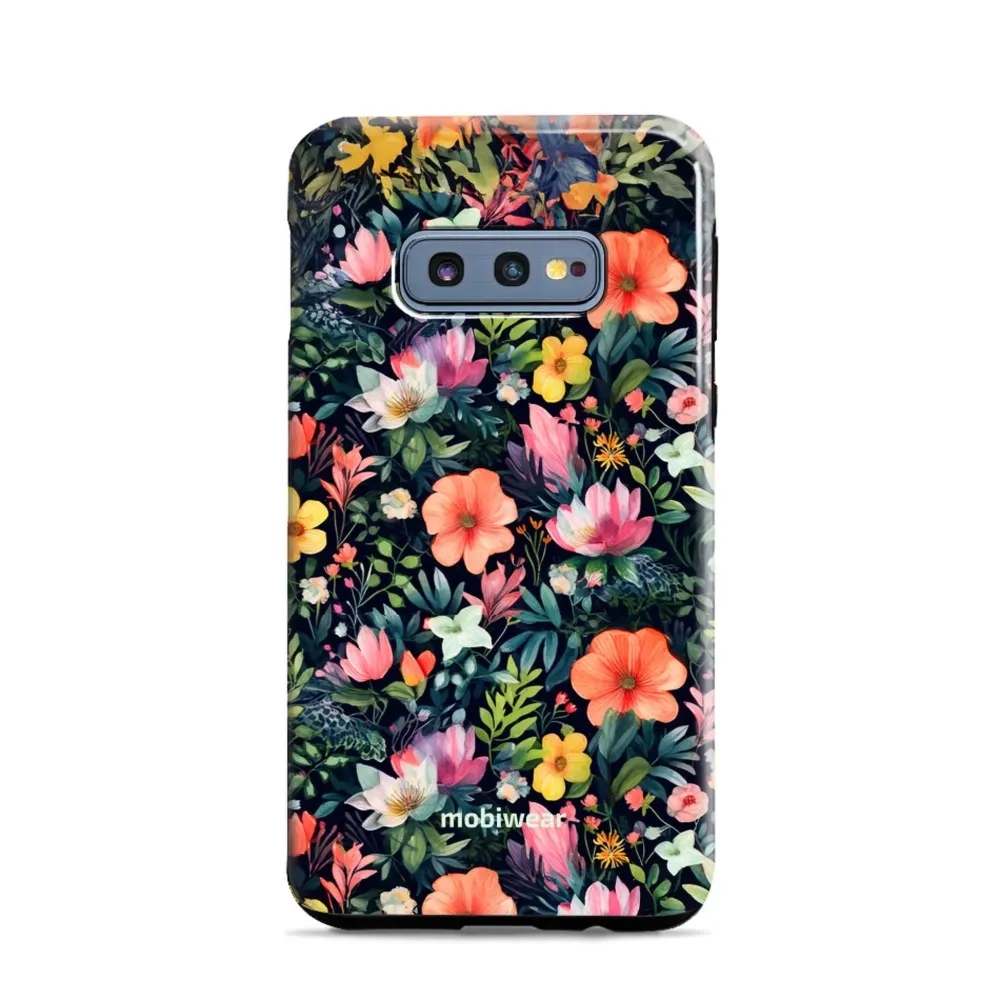 Etui ochronne do Galaxy S10e, Mobiwear Elite Pro, kolorowo-kwieciste