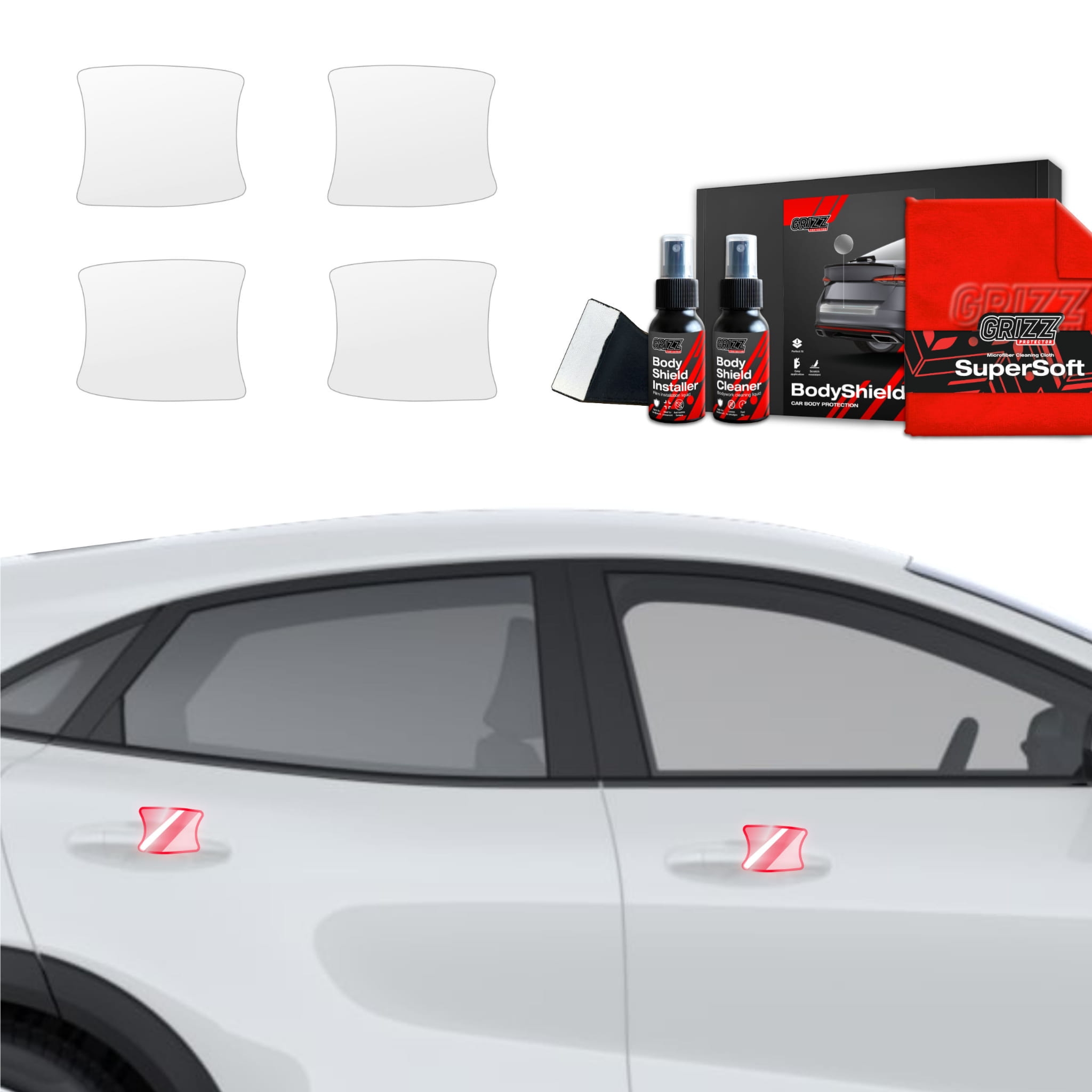 4w1 Folia ochronna Grizz Protector pod klamki do Ford Puma Facelift (2024-2026)