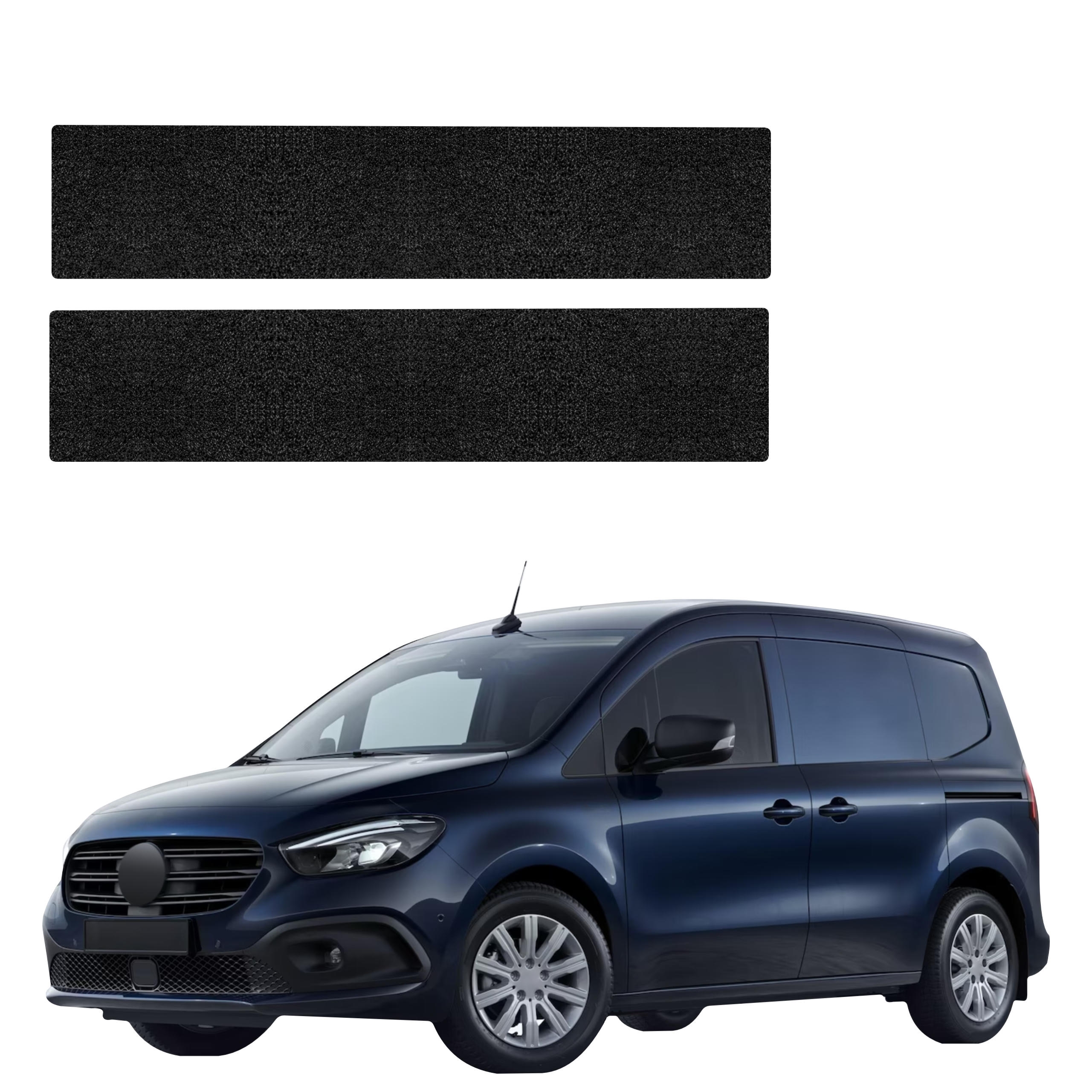 2w1 Czarna powłoka techniczna Grizz Protector na przednie progi Mercedes-Benz eCitan (2021-2026)