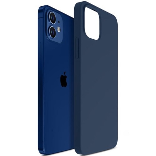 Image of Etui silikonowe 3mk Hardy Silicone MagCase MagSafe do iPhone 12, niebieskie