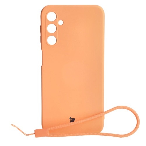 Image of Etui Bizon Case Silicone do Galaxy A24, pomarańczowe