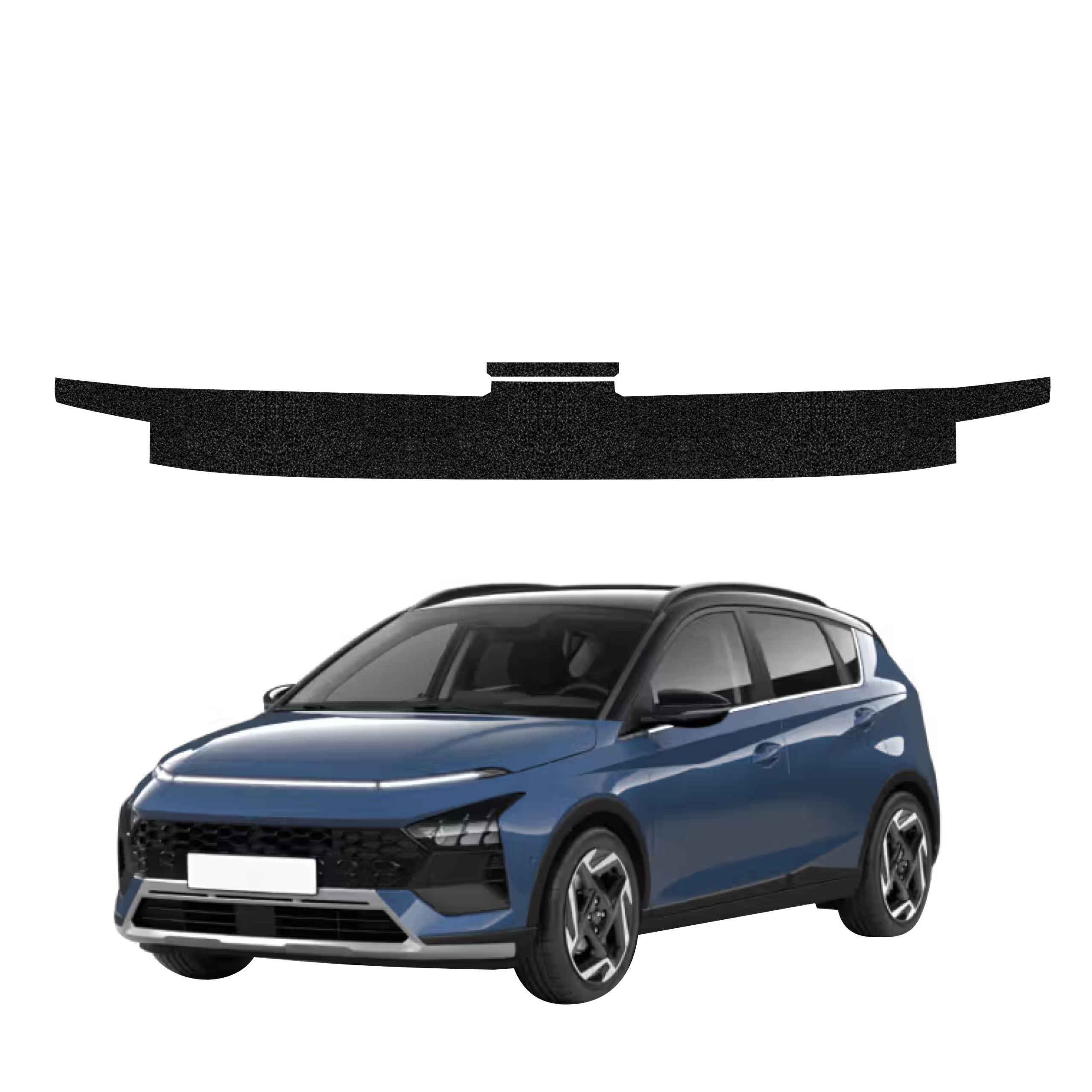 2w1 Czarna powłoka techniczna Grizz Protector na próg bagażnika Hyundai Bayon (2024-2026)