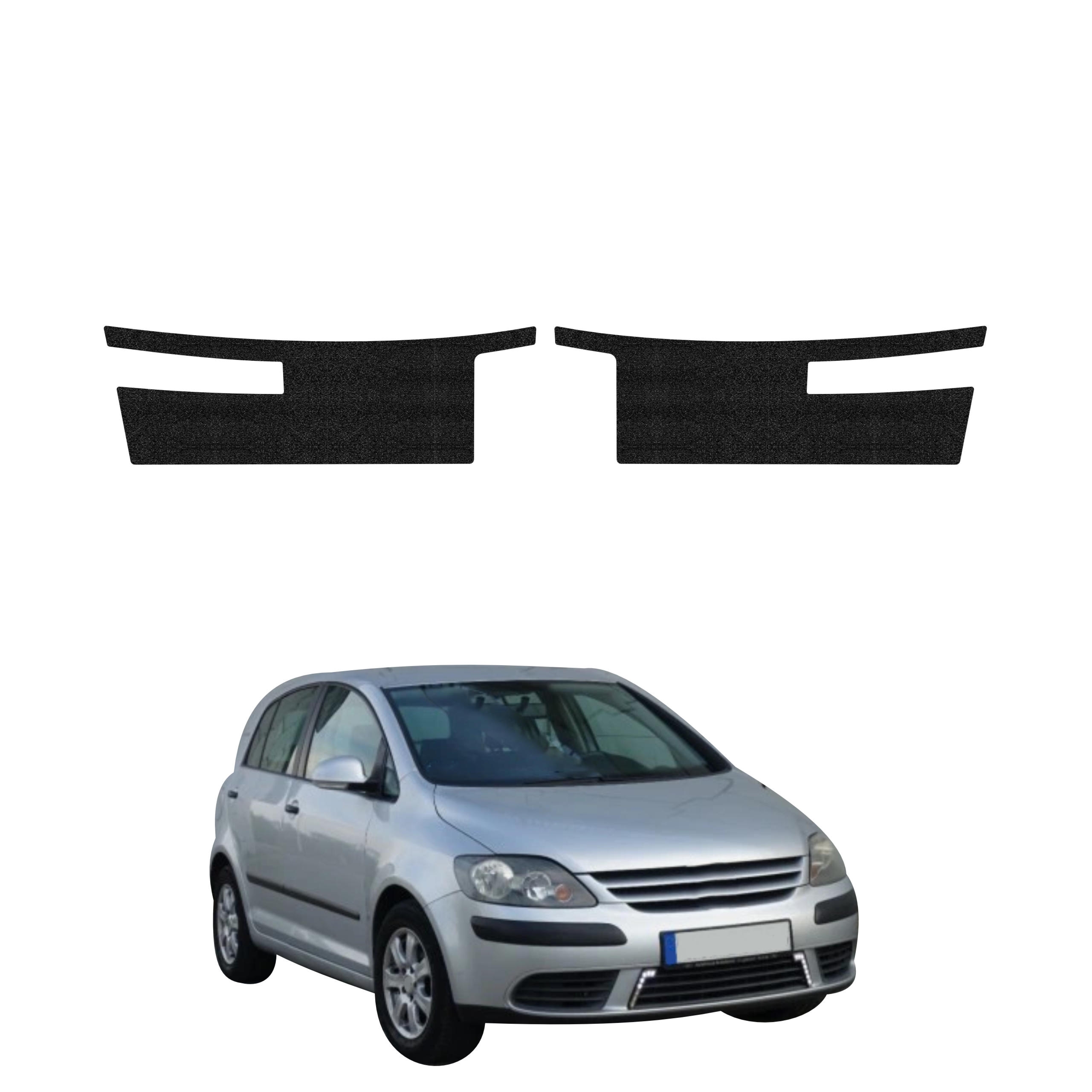 2w1 Czarna powłoka techniczna Grizz Protector na progi Volkswagen Golf Plus Hatchback 5D (2004-2008)