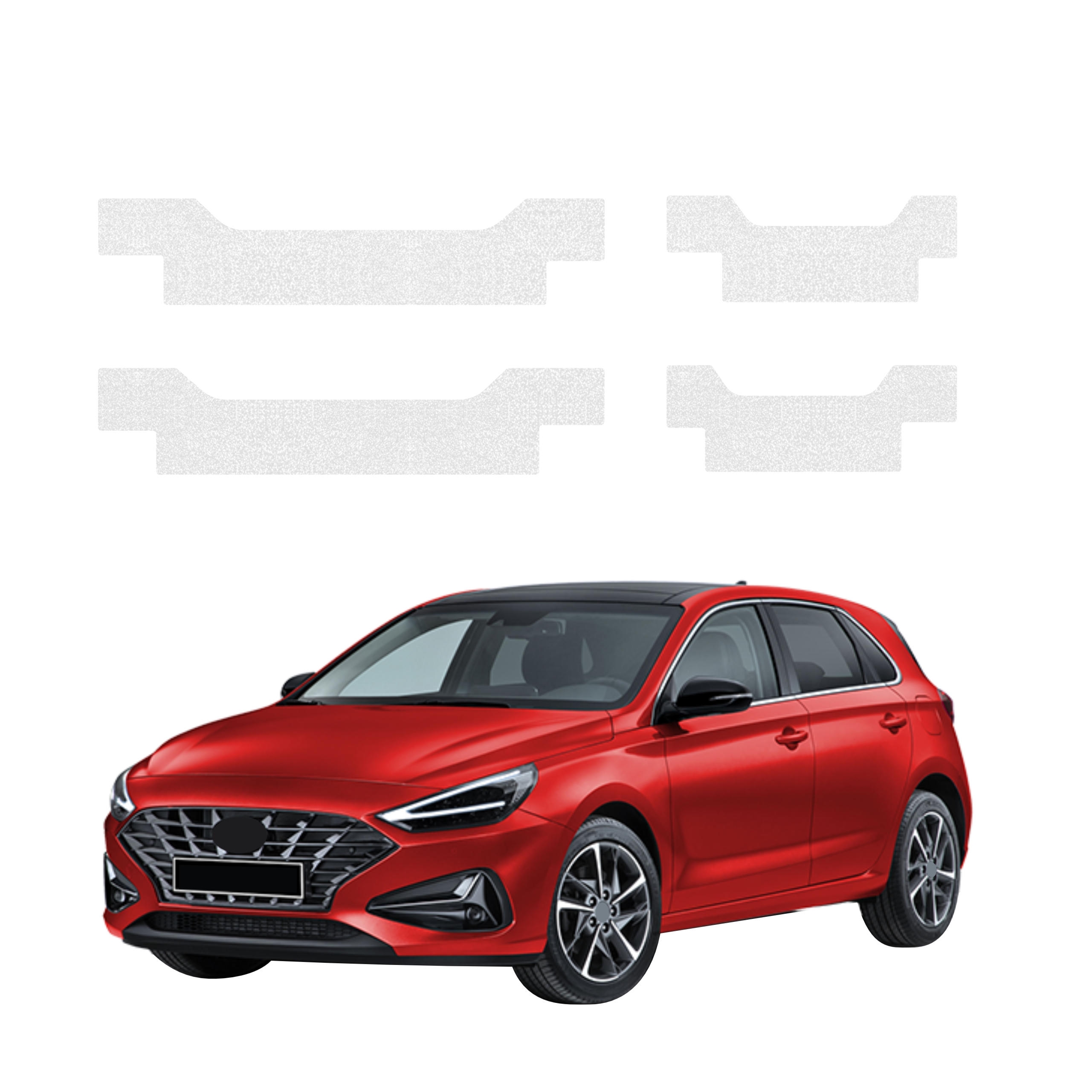 4w1 Bezbarwna powłoka techniczna Grizz Protector na progi Hyundai i30 Hatchback (2020-2026)