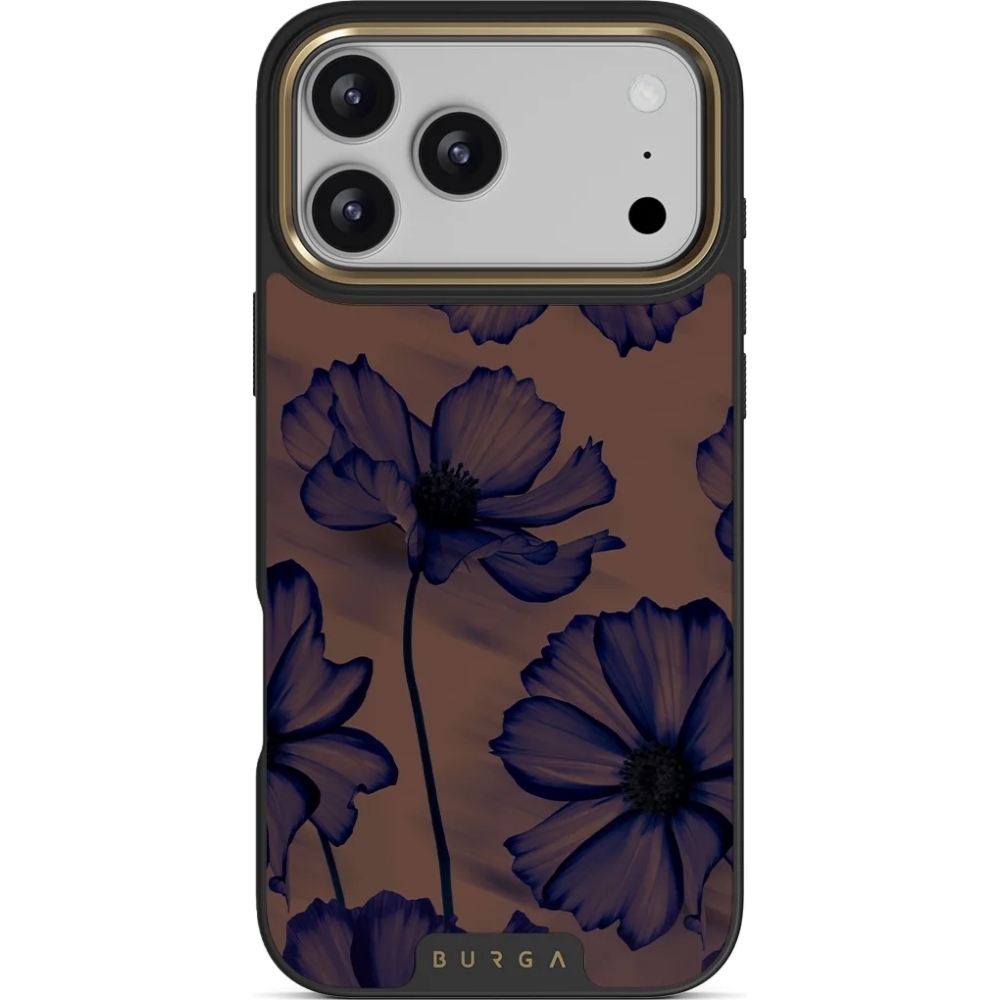 Etui Burga Elite Dark MagSafe do iPhone 18 Pro, Velvet Night Gold