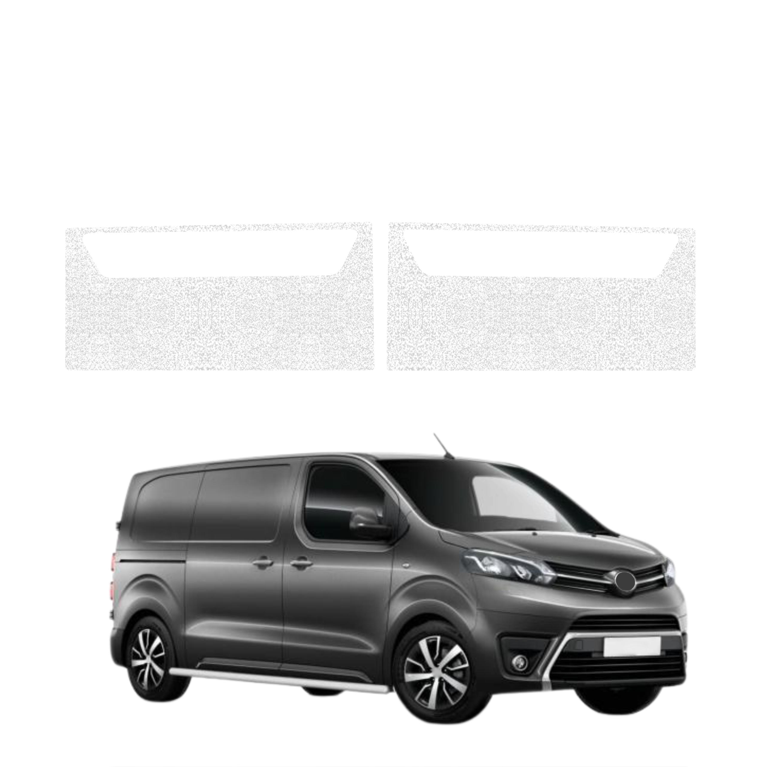 2w1 Biała powłoka techniczna Grizz Protector na przednie progi Toyota Proace (2024-2026)