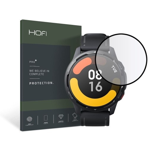 Image of Szkło hybrydowe Hofi Hybrid Pro+ Xiaomi Watch S1 Active, czarna ramka