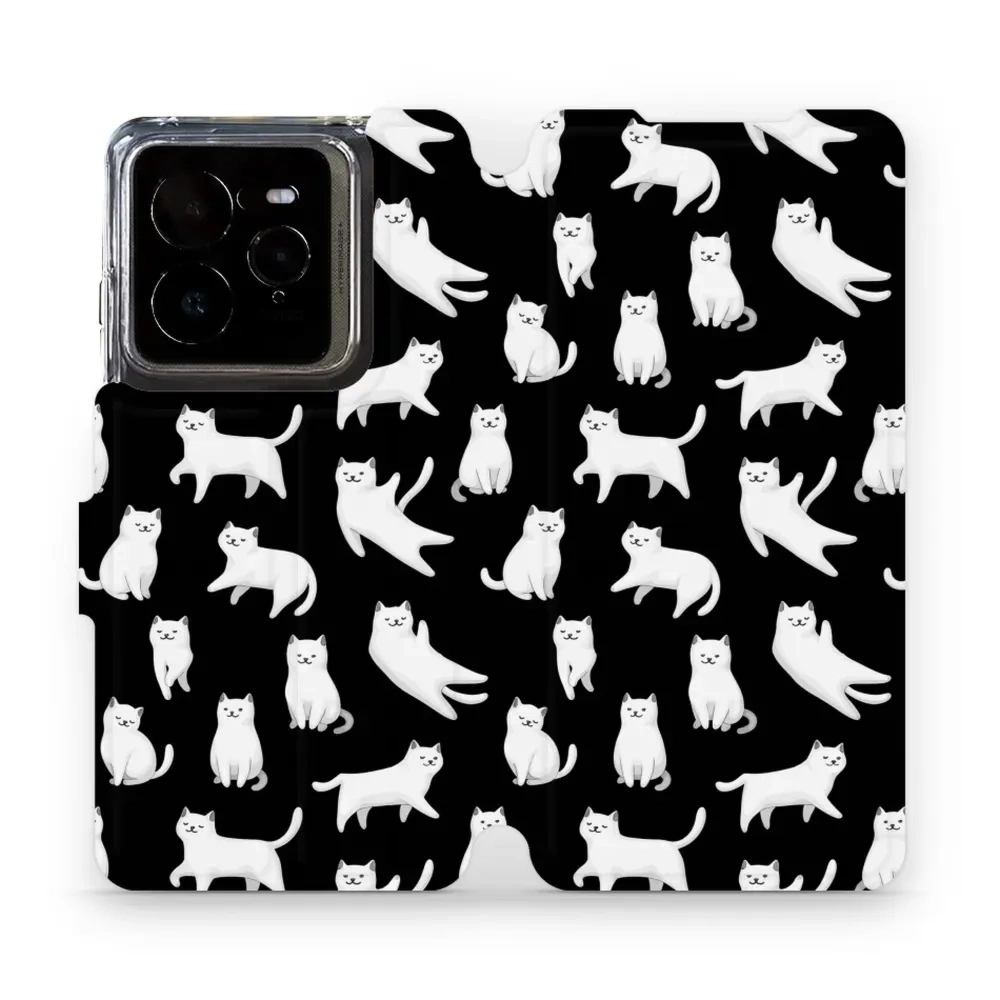Etui z klapką do Realme GT 7 Pro, Mobiwear Book, kotki luna