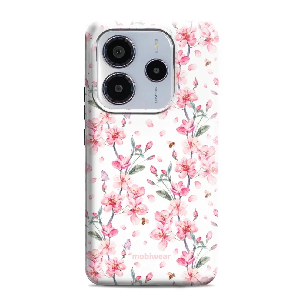 Etui ochronne do Xiaomi Redmi Note 14 5G, Mobiwear Elite Pro, japoński bukiet