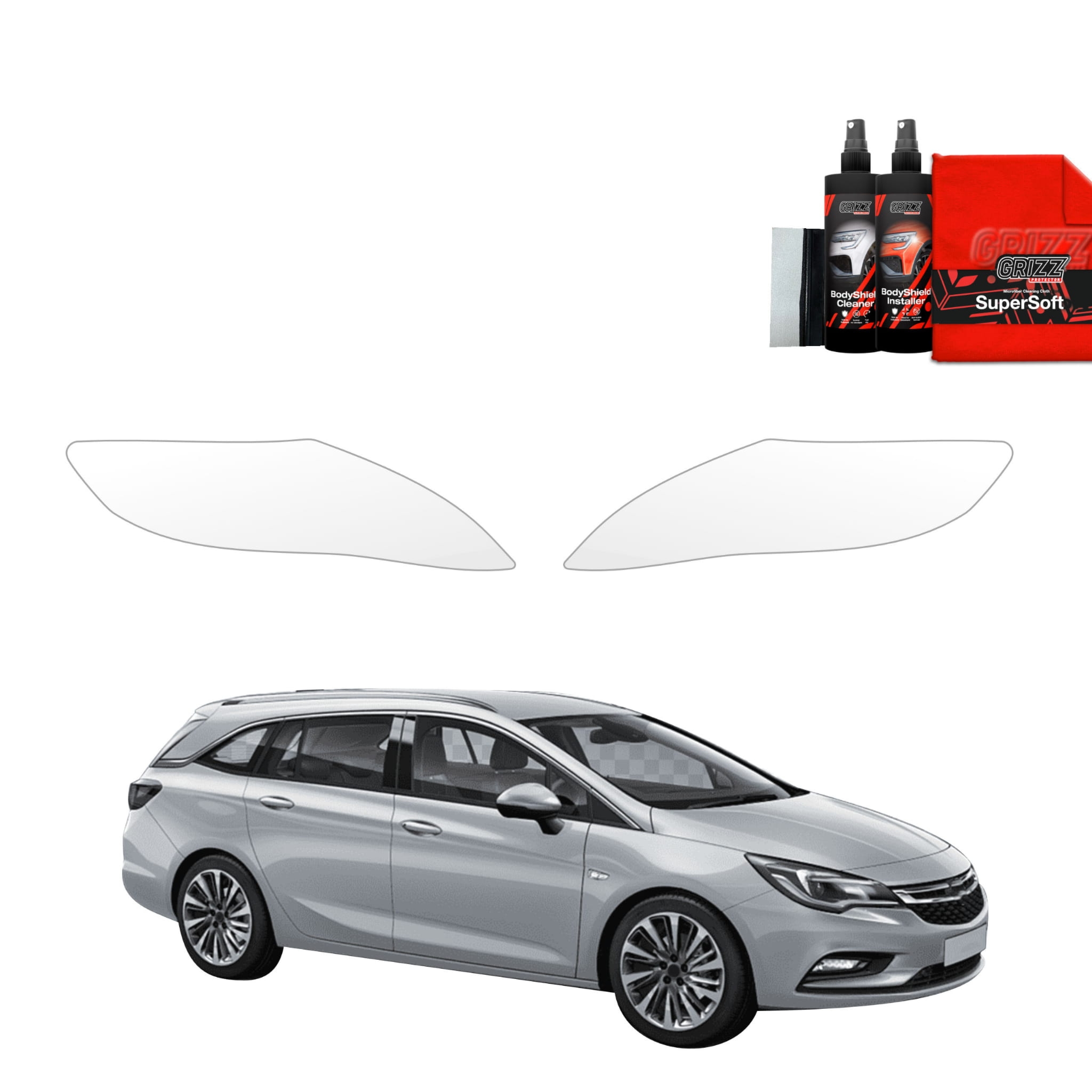 2w1 Folia ochronna na lampy Grizz Protector do Opel Astra J Kombi 5D (2012-2015)