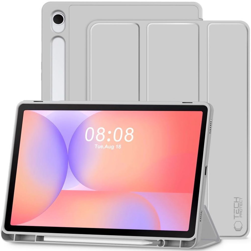 OUTLET: Etui z klapką Tech-Protect SC Pen do Galaxy Tab S10 Lite / S10 FE / S9 / S9 FE, szare