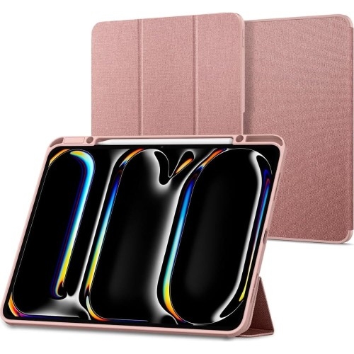 Image of Etui Spigen Urban Fit do iPad Pro 13" 7 gen. 2024, różowe