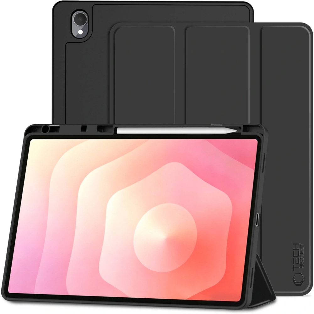 Etui z klapką Tech-Protect SC Pen do Galaxy Tab S12 Plus, czarne