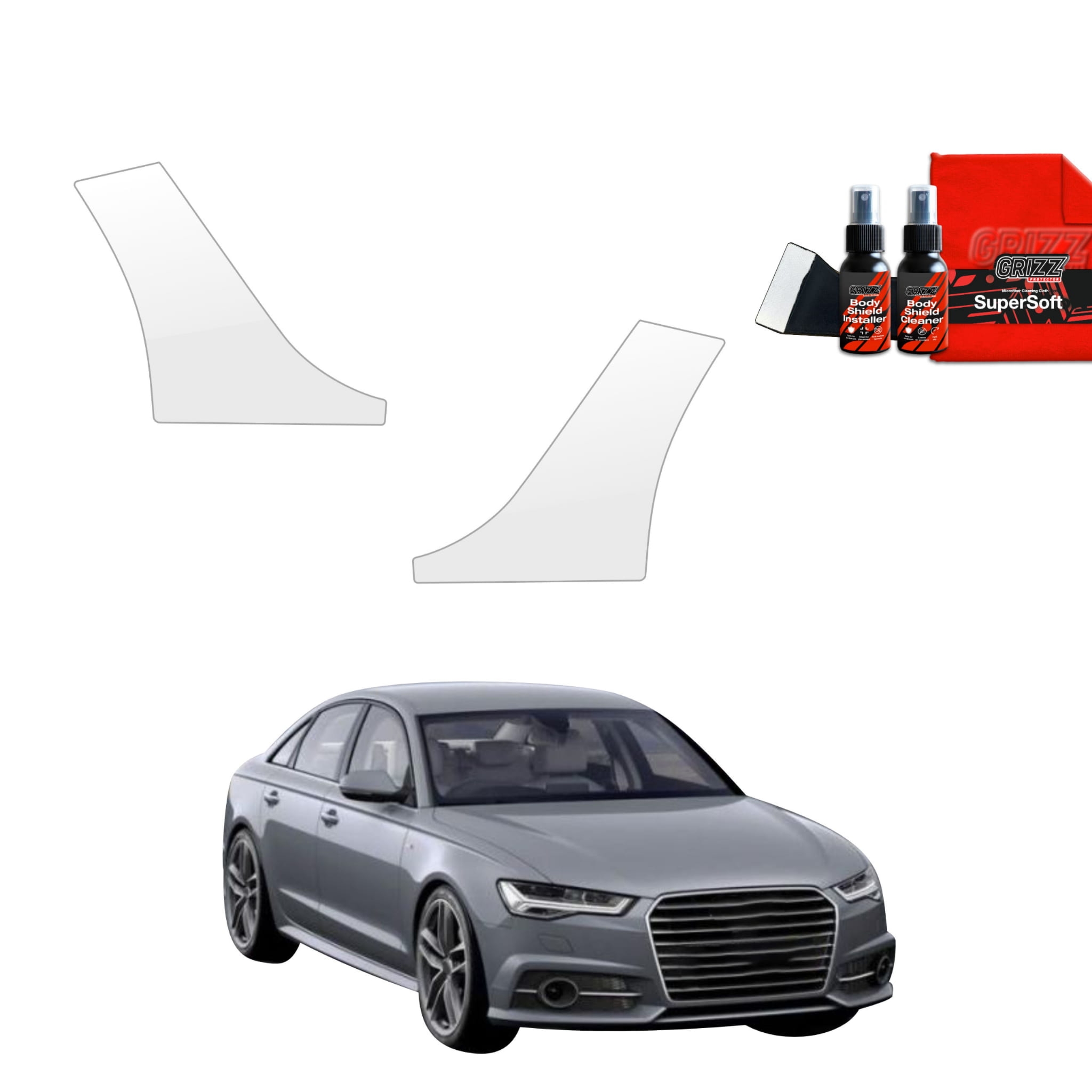 2w1 Folia ochronna na nadkola Grizz Protector do Audi A6 C7 Sedan (2011-2014)