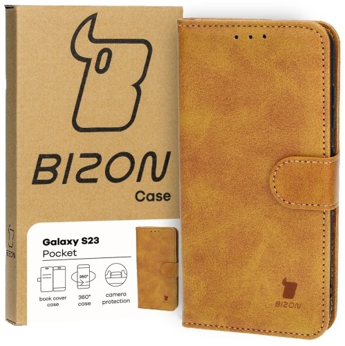 Image of Etui Bizon Case Pocket do Samsung Galaxy S23, brązowe