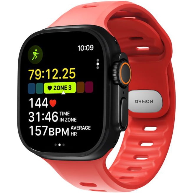 Pasek do zegarka Nomad Tempo Band do Apple Watch 49 / 46 / 45 / 44 mm, czerwony