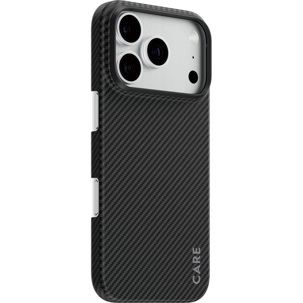 Etui aramidowe PanzerGlass CARE Discovery Case do MagSafe do iPhone 18 Pro / 17 Pro, czarno-szare