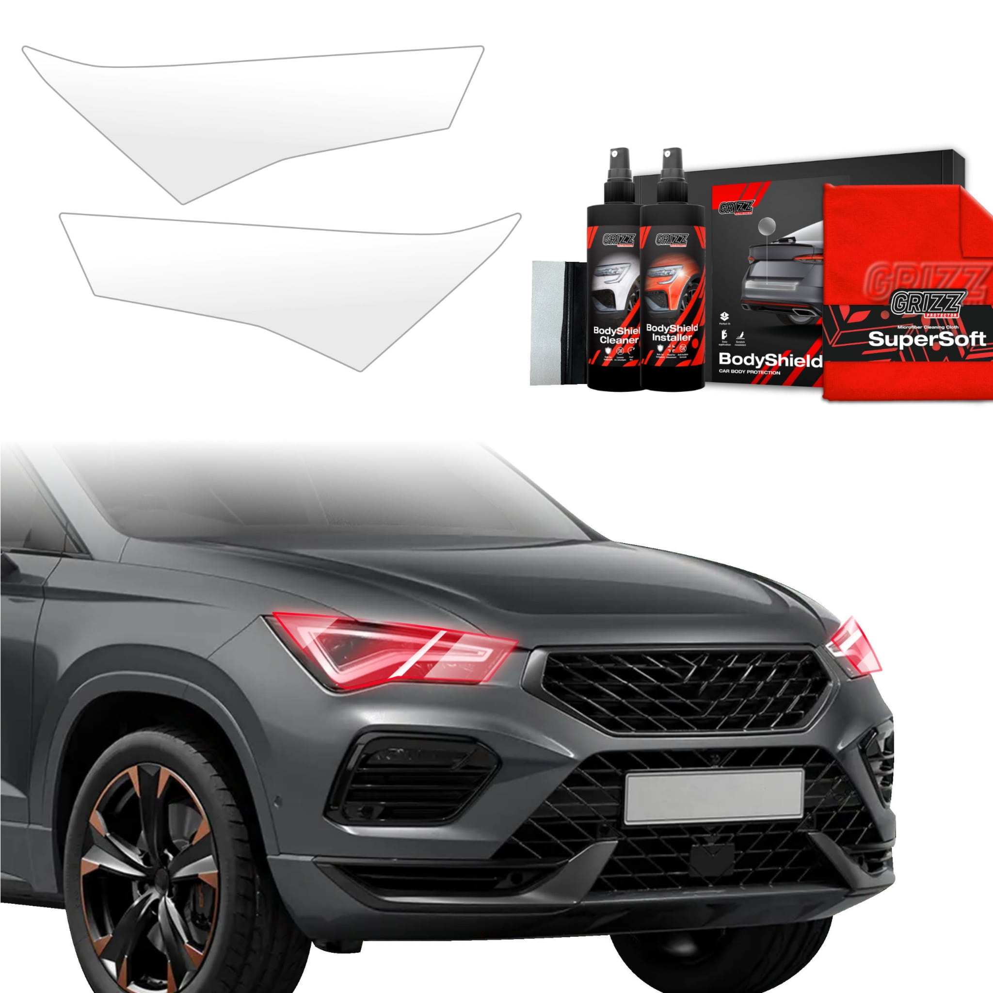 2w1 Folia ochronna Grizz Protector na lampy do Cupra Ateca (2020-2026)