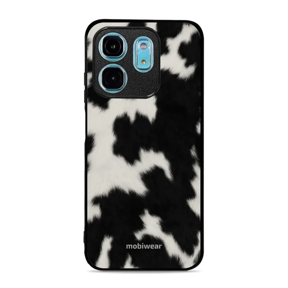 Etui ochronne do Infinix Hot 50i, Mobiwear Glossy Case, krowie futerko