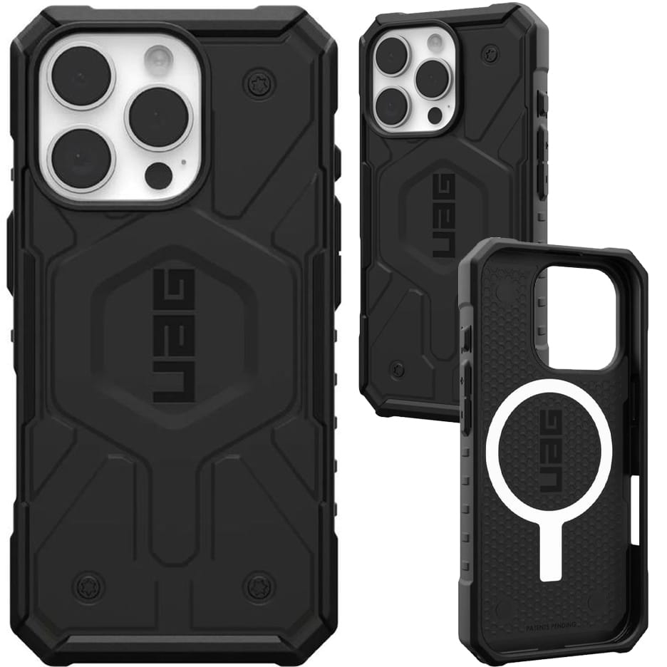 Image of Etui pancerne Urban Armor Gear Pathfinder Mag do MagSafe do iPhone 16 Pro, czarne