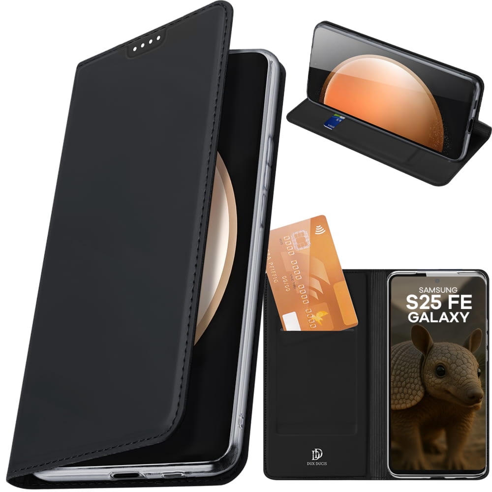 OUTLET: Etui z klapką Dux Ducis Skin Pro do Galaxy S25 FE, czarne