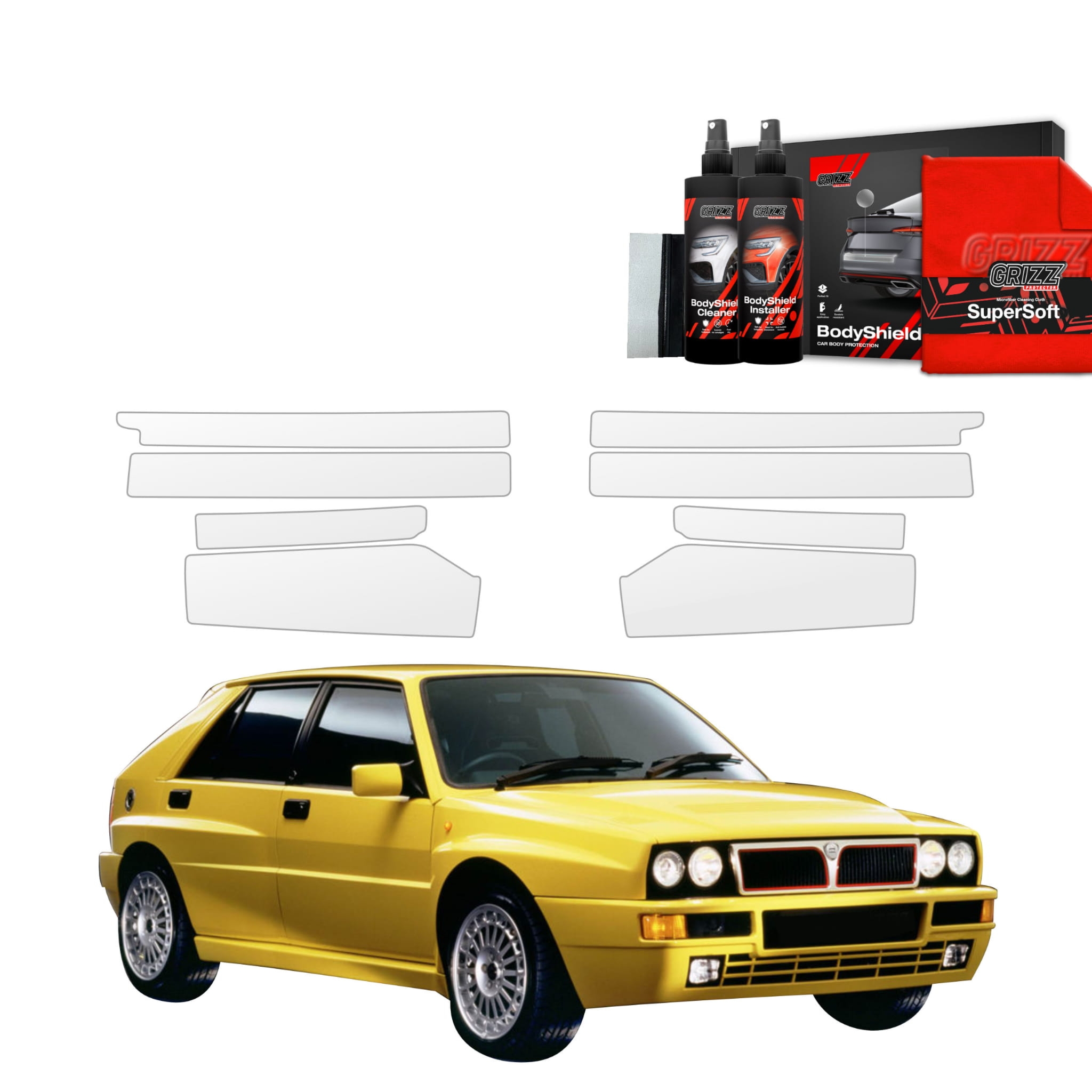 8w1 Folia ochronna na progi Grizz Protector do Lancia Delta Integrale (1992-1994)