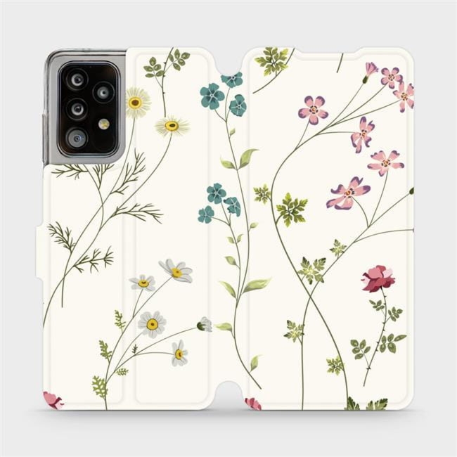 Etui z klapką do Galaxy A52s 5G, Mobiwear Book, polne kwiaty