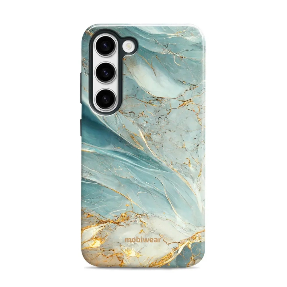 Etui ochronne do Galaxy S23, Mobiwear Elite Pro, żyła lazuru