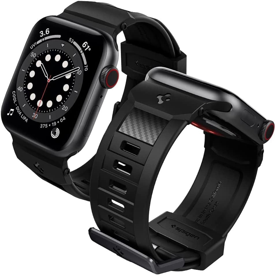OUTLET: Pasek Spigen Rugged Band Apple Watch 41/40/38 mm, czarny
