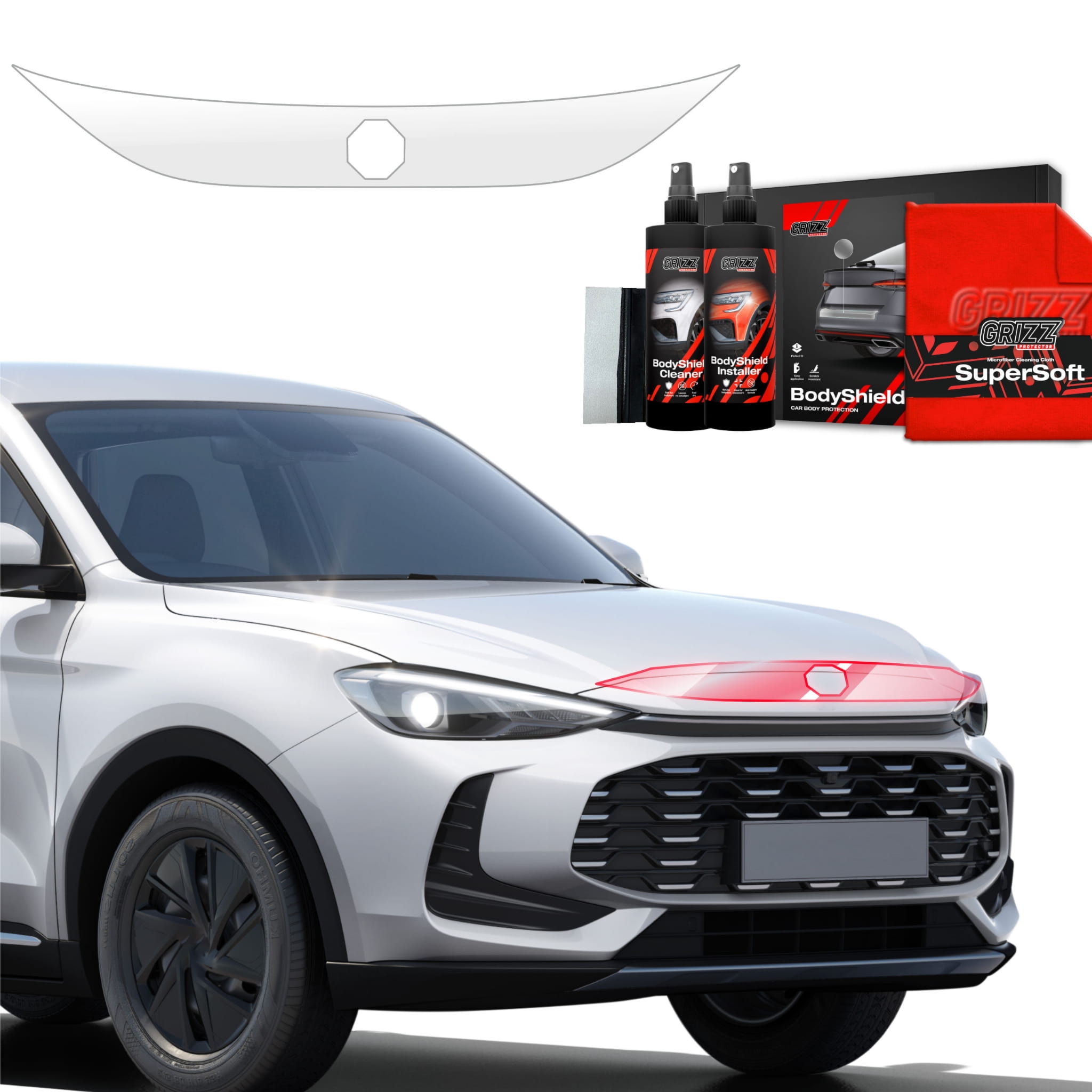 Folia ochronna Grizz Protector na maskę do MG ZS Hybrid+ (2024-2026)