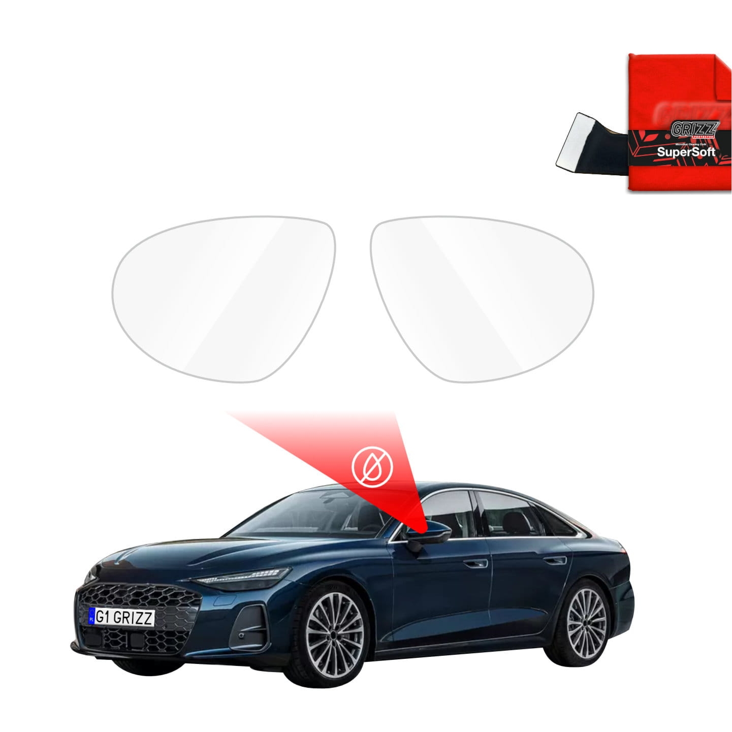 Folia przeciwdeszczowa Grizz Protector na lusterka do Audi A6 Limousine (2025-2026)