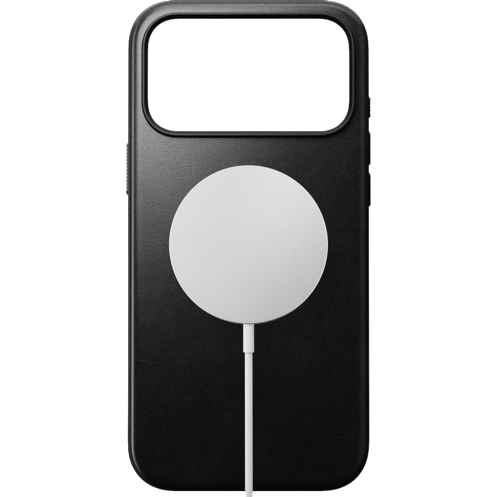 OUTLET: Etui z naturalnej skóry do iPhone 17 Pro Max, Nomad Modern Leather Case Horween Series do MagSafe, czarne