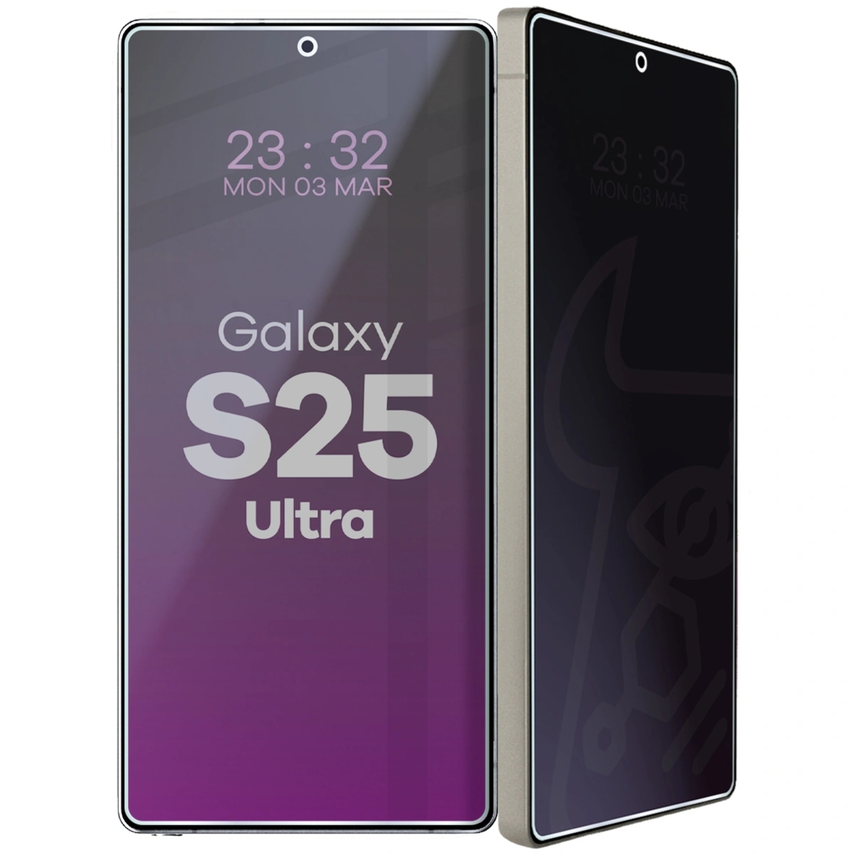 Prywatyzujące szkło hybrydowe Bizon Hybrid Shadow do Galaxy S25 Ultra, matowe