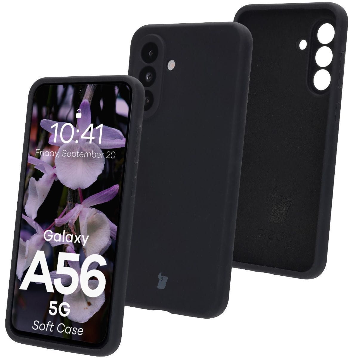 Silikonowe etui Bizon Soft Case do Galaxy A56 5G, czarne