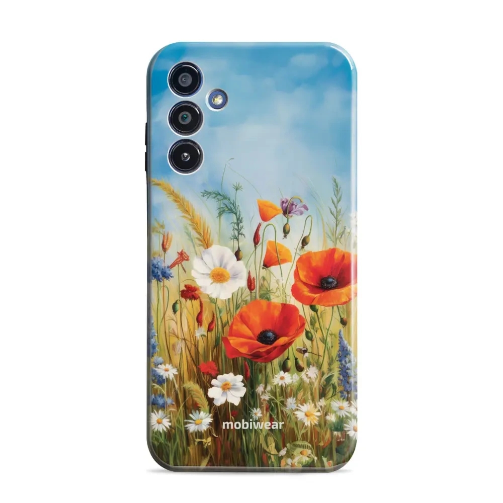 Etui ochronne do Galaxy A15 4G, Mobiwear Elite Pro, łąkowe kwiaty