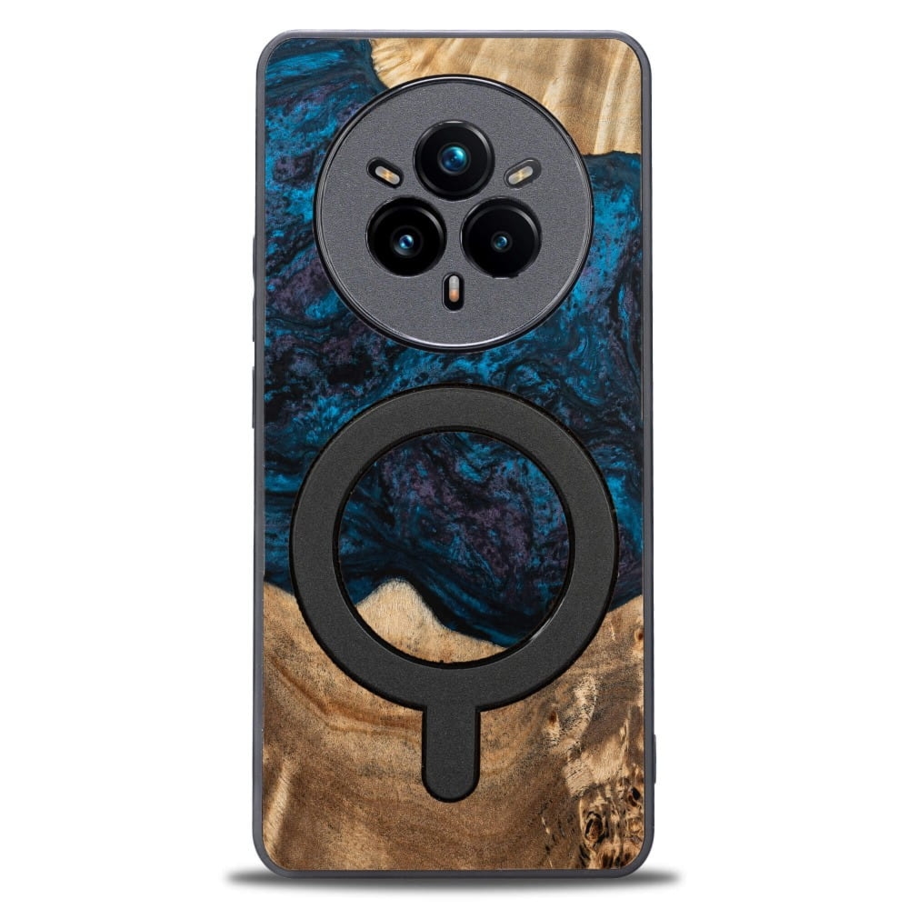 Drewniane etui do Realme 14 Pro 5G, Bewood Unique Planets Neptun do MagSafe