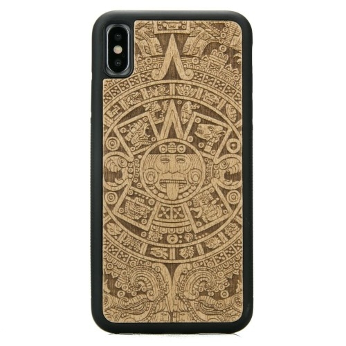 Image of Drewniane etui do iPhone Xs Max, Bewood Kalendarz Aztecki Aniegre