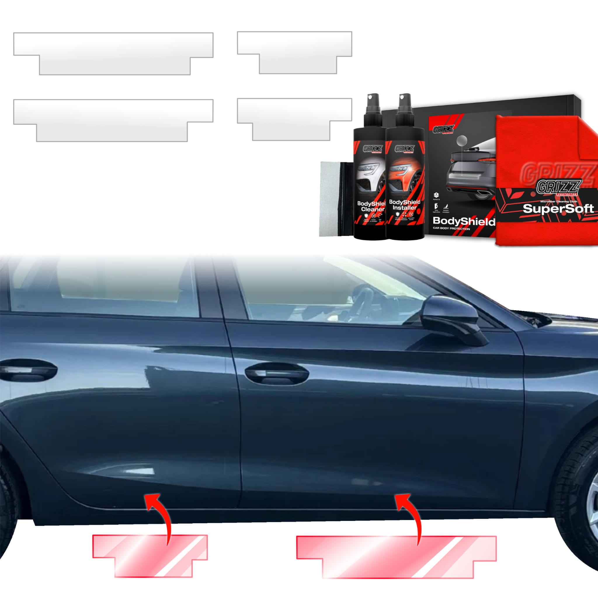 4w1 Folia ochronna Grizz Protector na progi do Seat Leon (2024-2026)